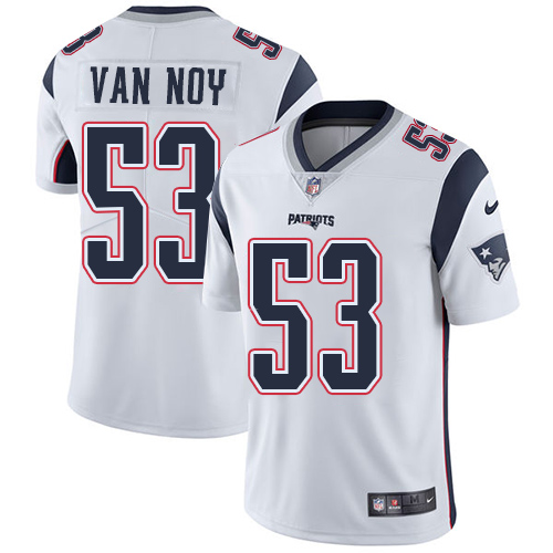 Nike Patriots #53 Kyle Van Noy White Men's Stitched NFL Vapor Untouchable Limited Jersey - Click Image to Close